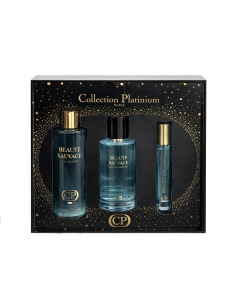 Collection Platinium – Beauté Sauvage 100ML + Gel Douche 250ML + Extrait 10ML