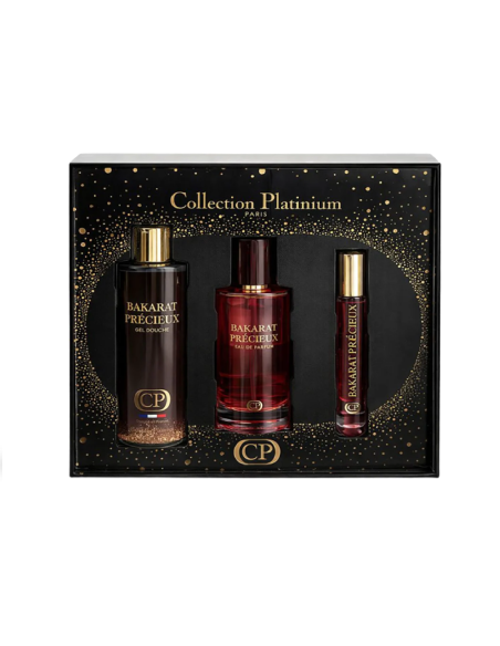 Collection Platinium – Bakarat Précieux 100ML + Gel Douche 250ML + Extrait 10ML