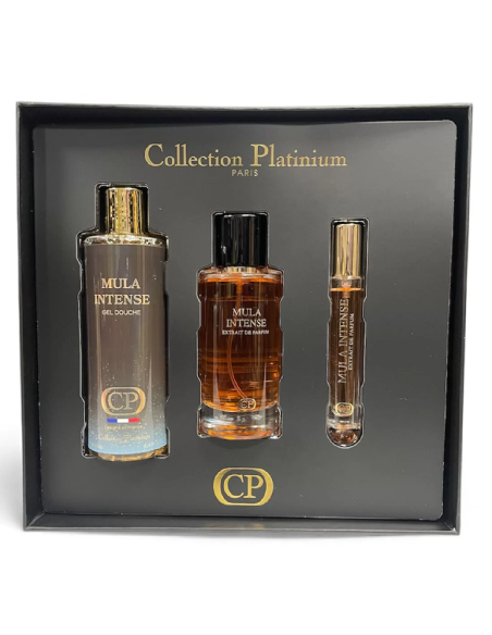 Collection Platinium – Mula Intense 100ML + Gel Douche 250ML + Extrait 10ML